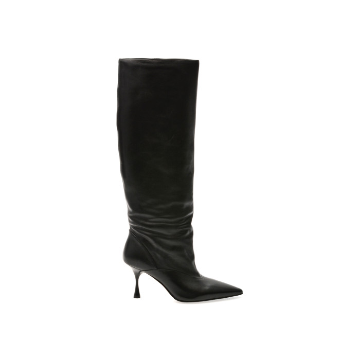 Cizme elegante EPICA PREMIUM negre, 13731, din piele naturala