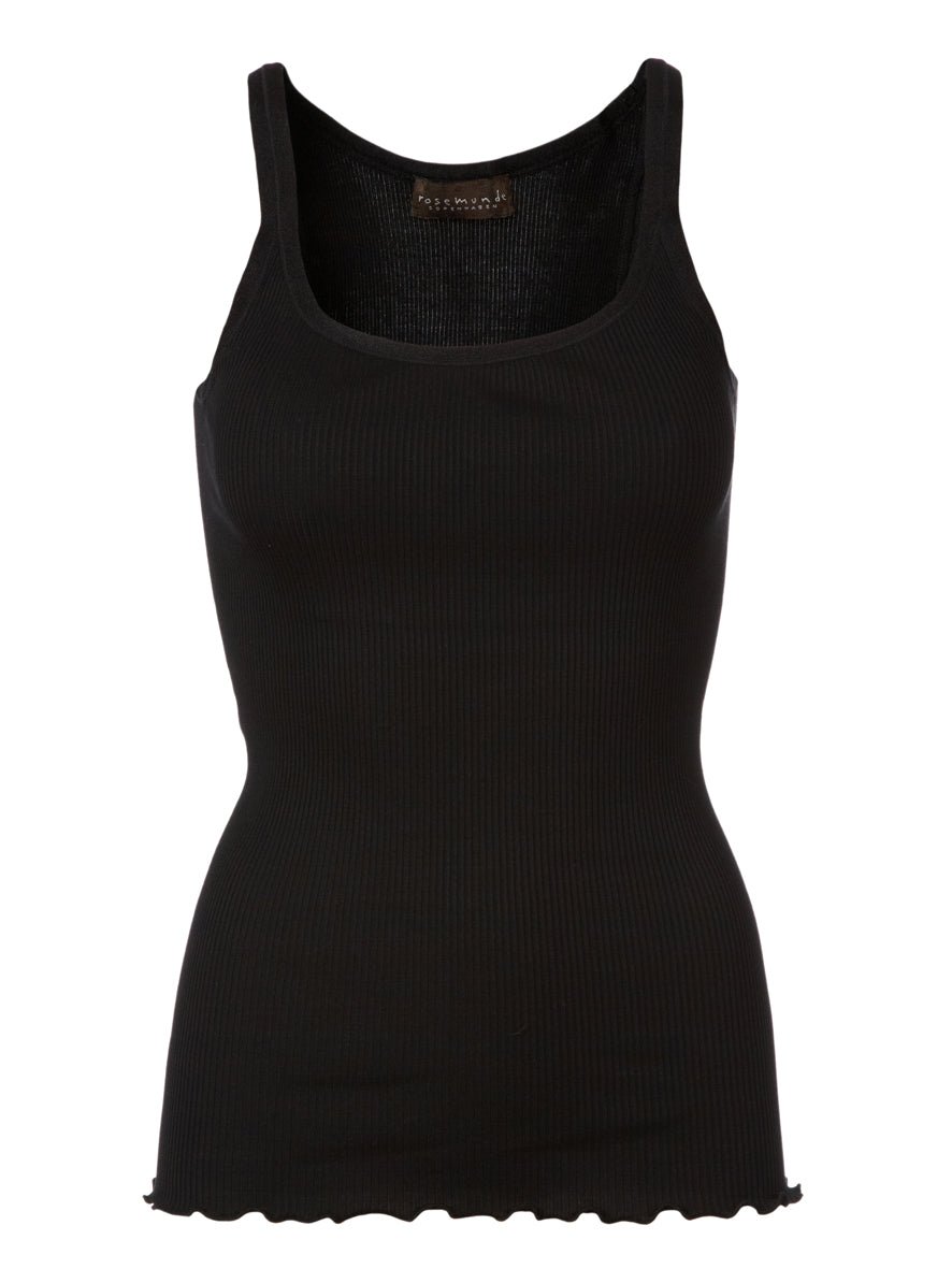 Round Neck Silk Cotton Singlet