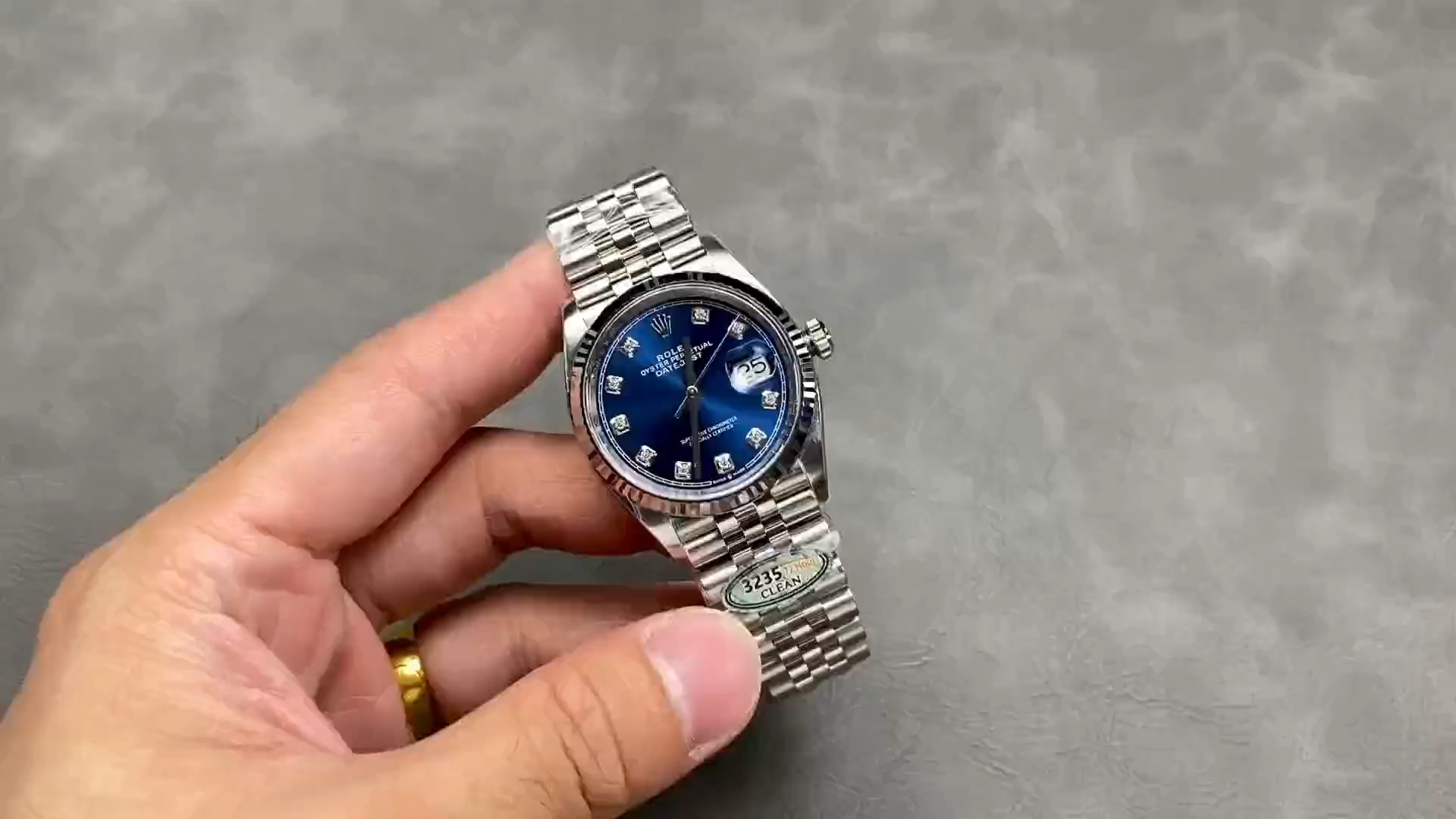 Rolex Datejust 126234 Blue Diamond Dial 36MM Unisex Replica Watch