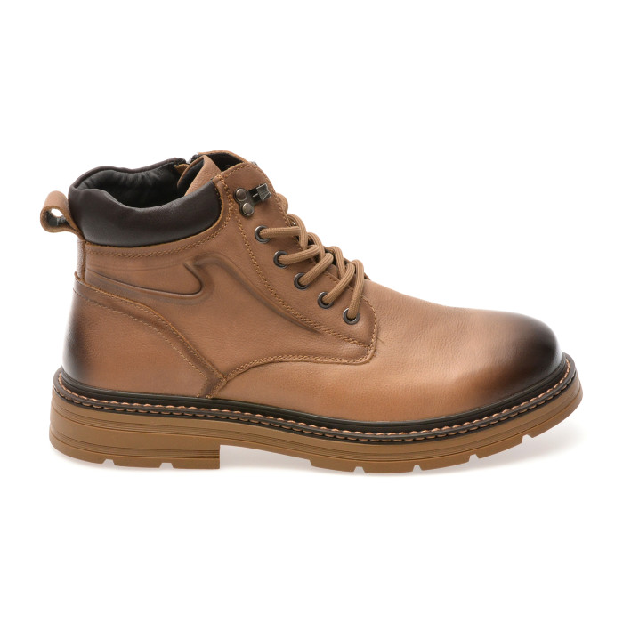 Bocanci OTTER maro, M75377, din piele naturala