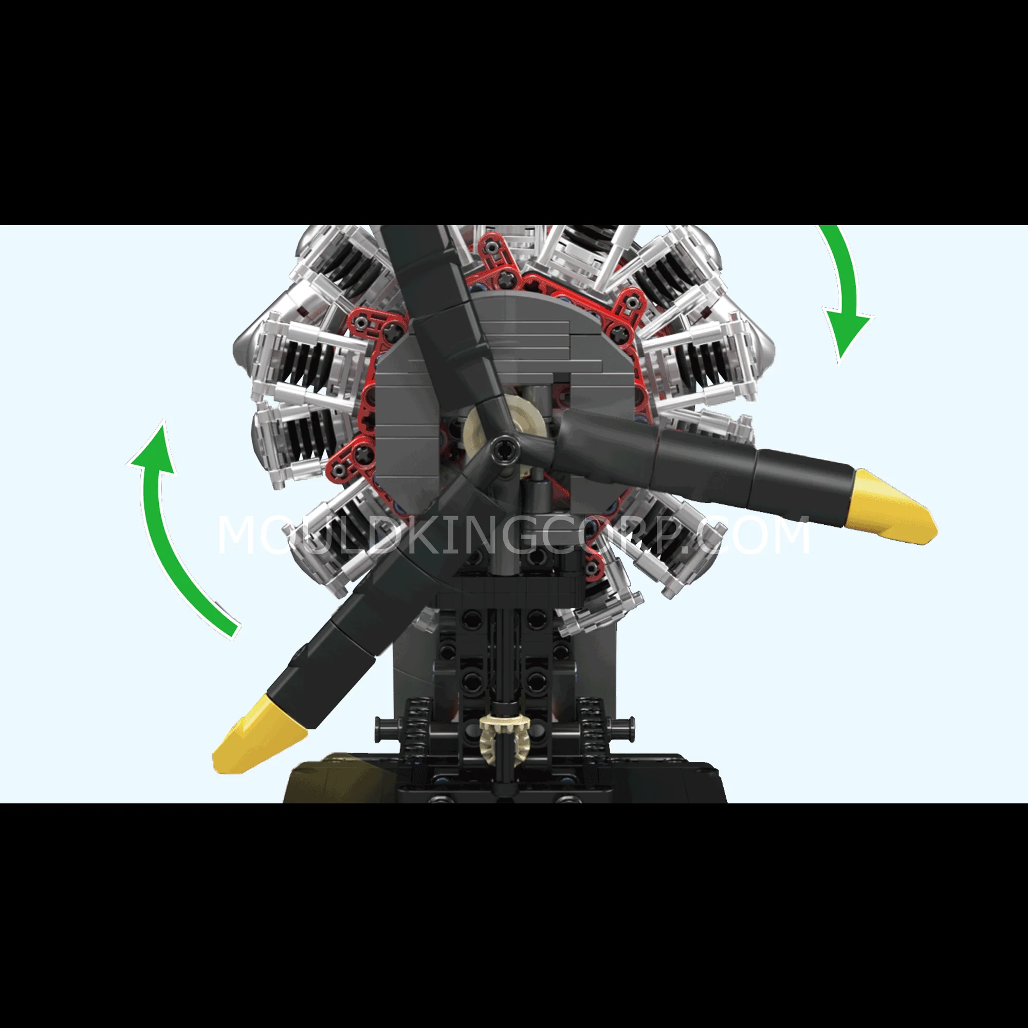 Mould King 10211 Radial Aviation Engine Building Kit | 1,147 Pcs