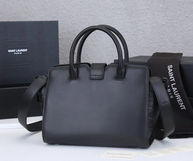 Ysl Monogram Cabas Downtown Leather Bag