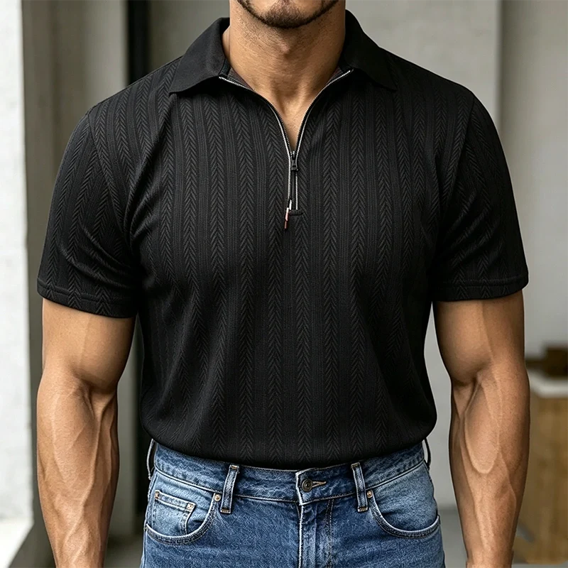 Mivanity Breathable Summer Knit Polo Shirts