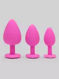 Luxe Jewelled Butt Plug Set with Heart Crystal (3 Piece)