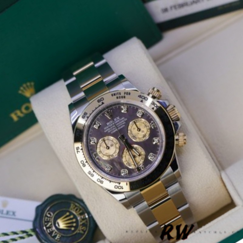 Rolex Cosmograph Daytona 116503 Black Mother Of Pearl Dial 40MM Mens Replica Watch