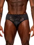 Male Power Black Lace Briefs