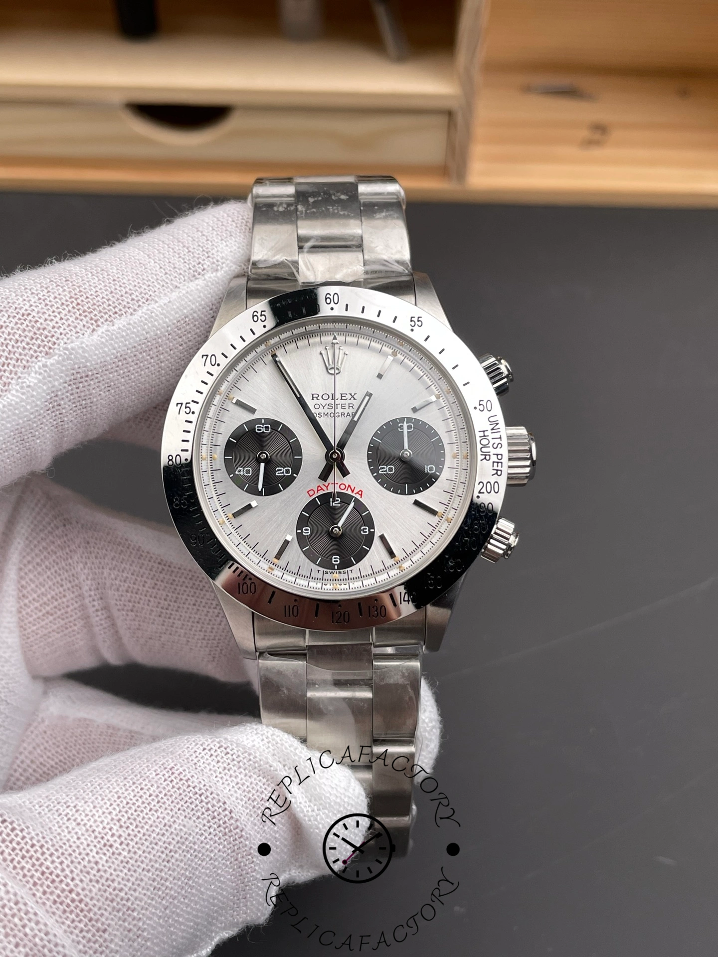 Rolex Daytona 6239 Stainless steel bi-color black and silver LIMITED