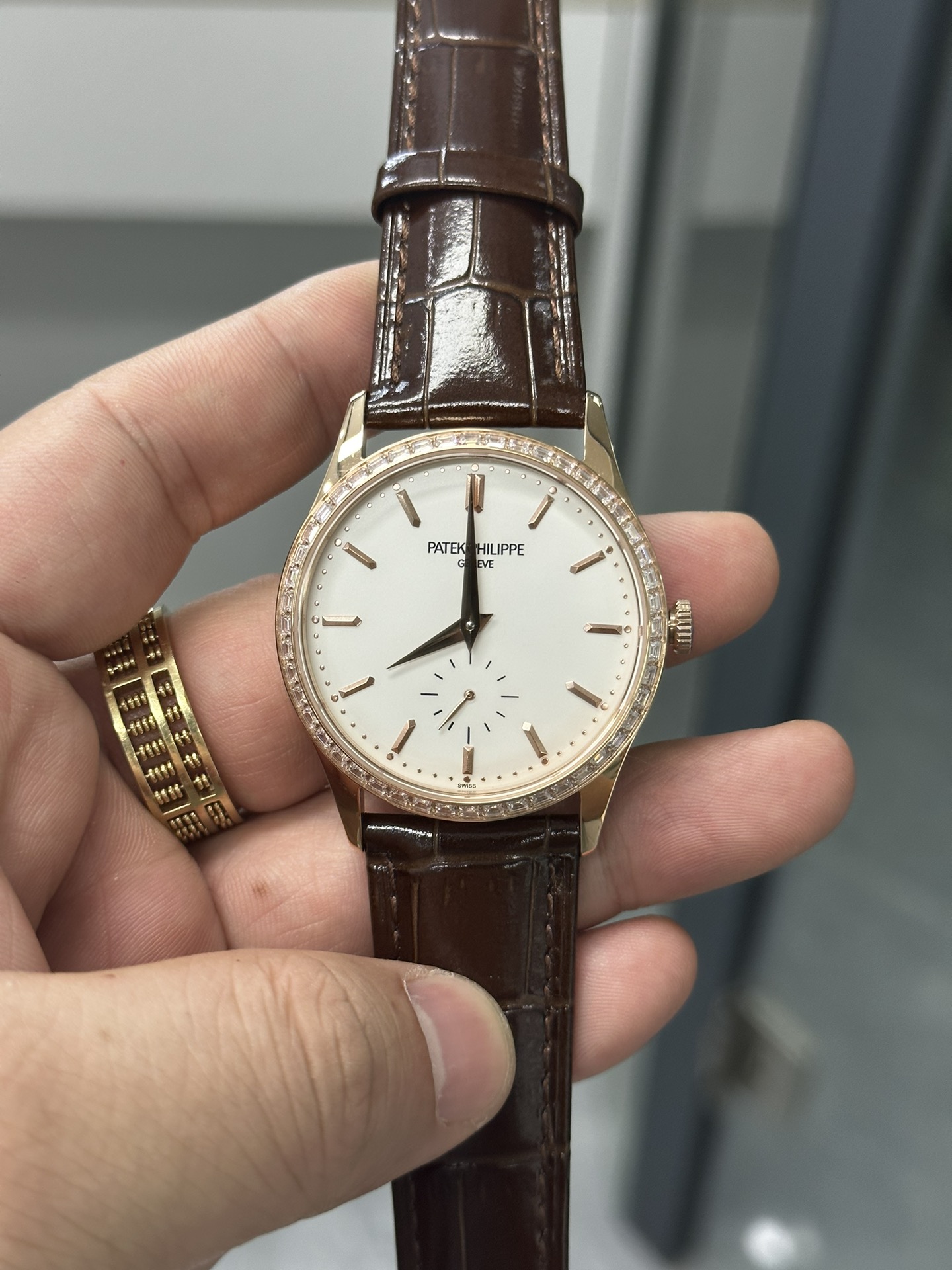 Patek Philippe Calatrava Silver Dial 18 kt White Gold 5196G 001