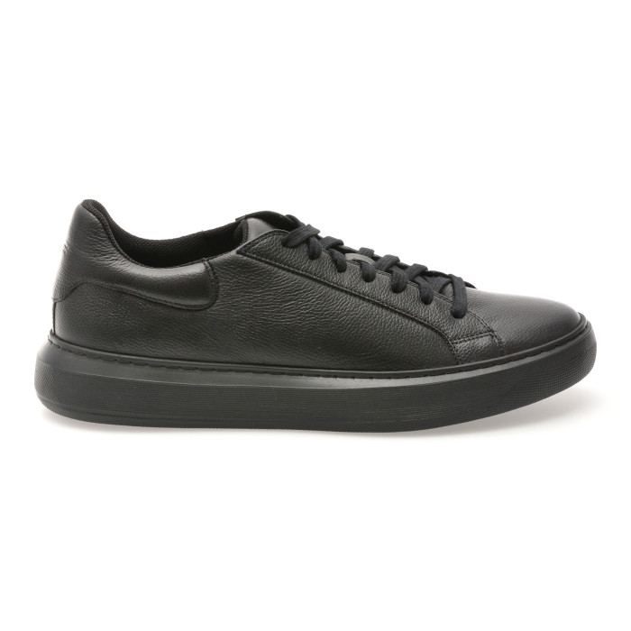 Pantofi sport GEOX negri, U455WD, din piele naturala