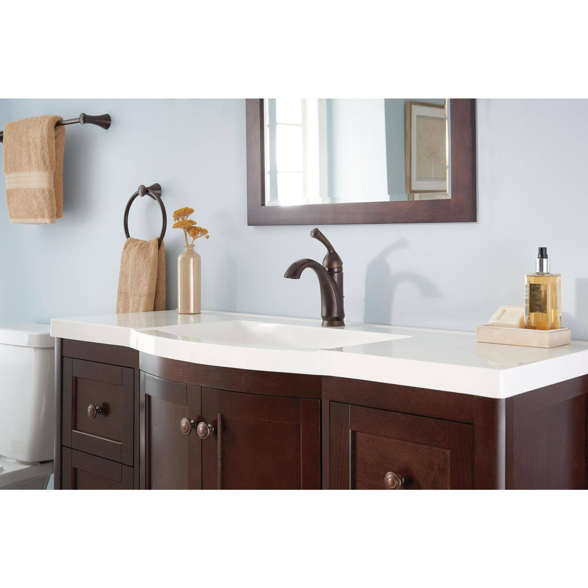 Delta 15999-SS-DST Haywood Single Handle Centerset Bathroom Faucet - Stainless