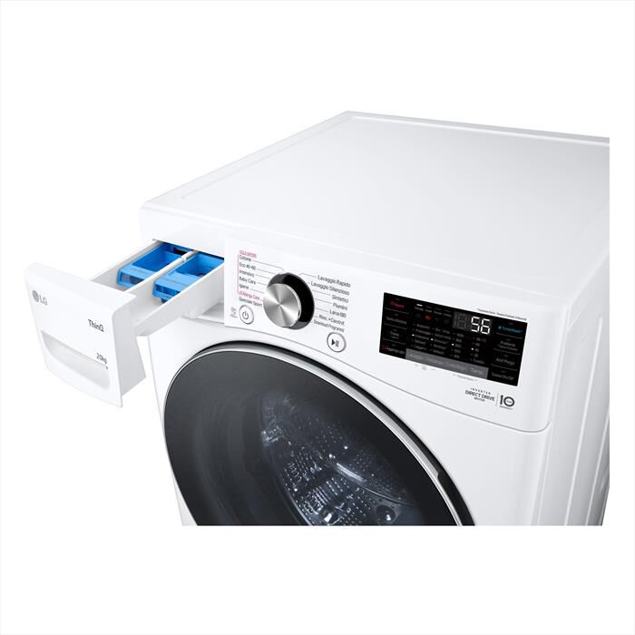 LG - Lavatrice AI DD F0P3020TSWC XL 20kg Classe B-Bianco