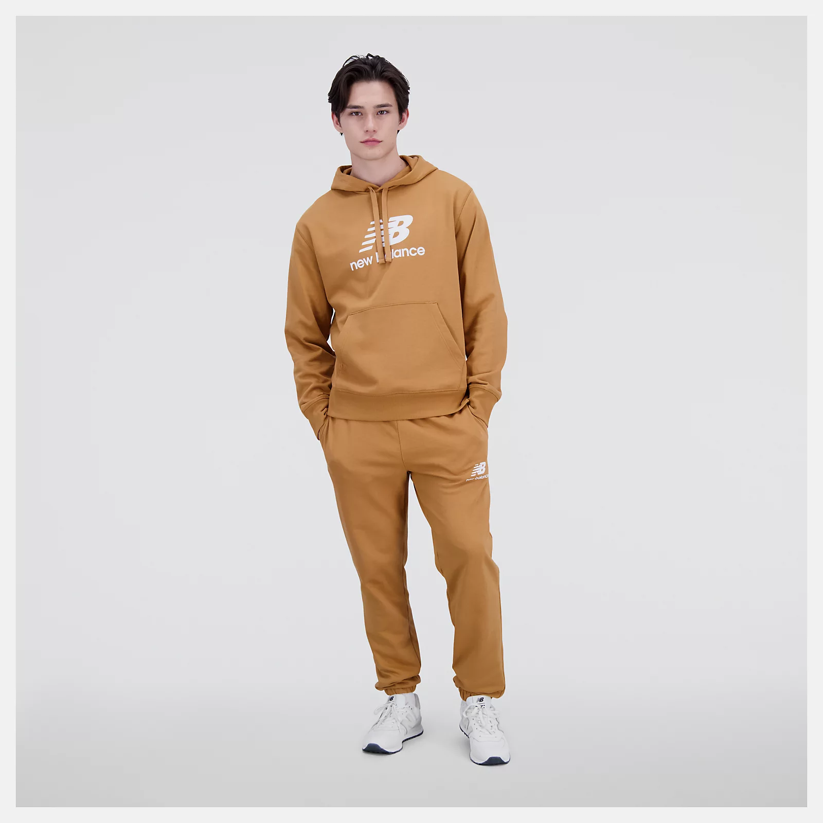 Essentials Stacked Logo French Terry Hoodie