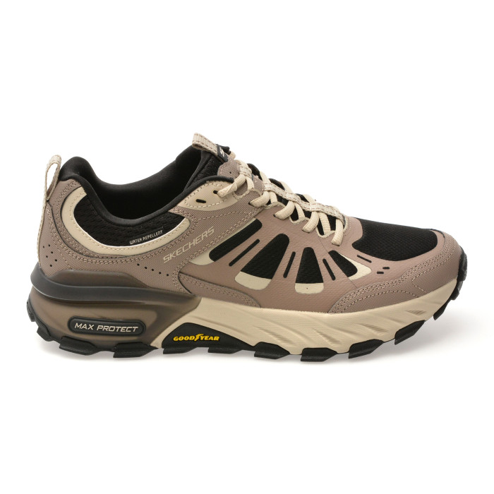 Pantofi sport SKECHERS gri, MAX PROTECT, din material textil