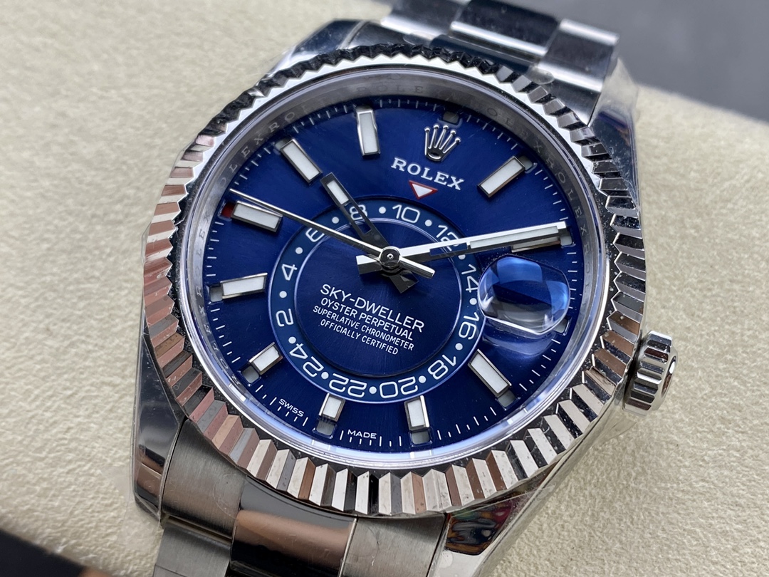 Rolex Sky-Dweller 42 m336934 0005 Stainless Steel Blue Dial Replica Watch