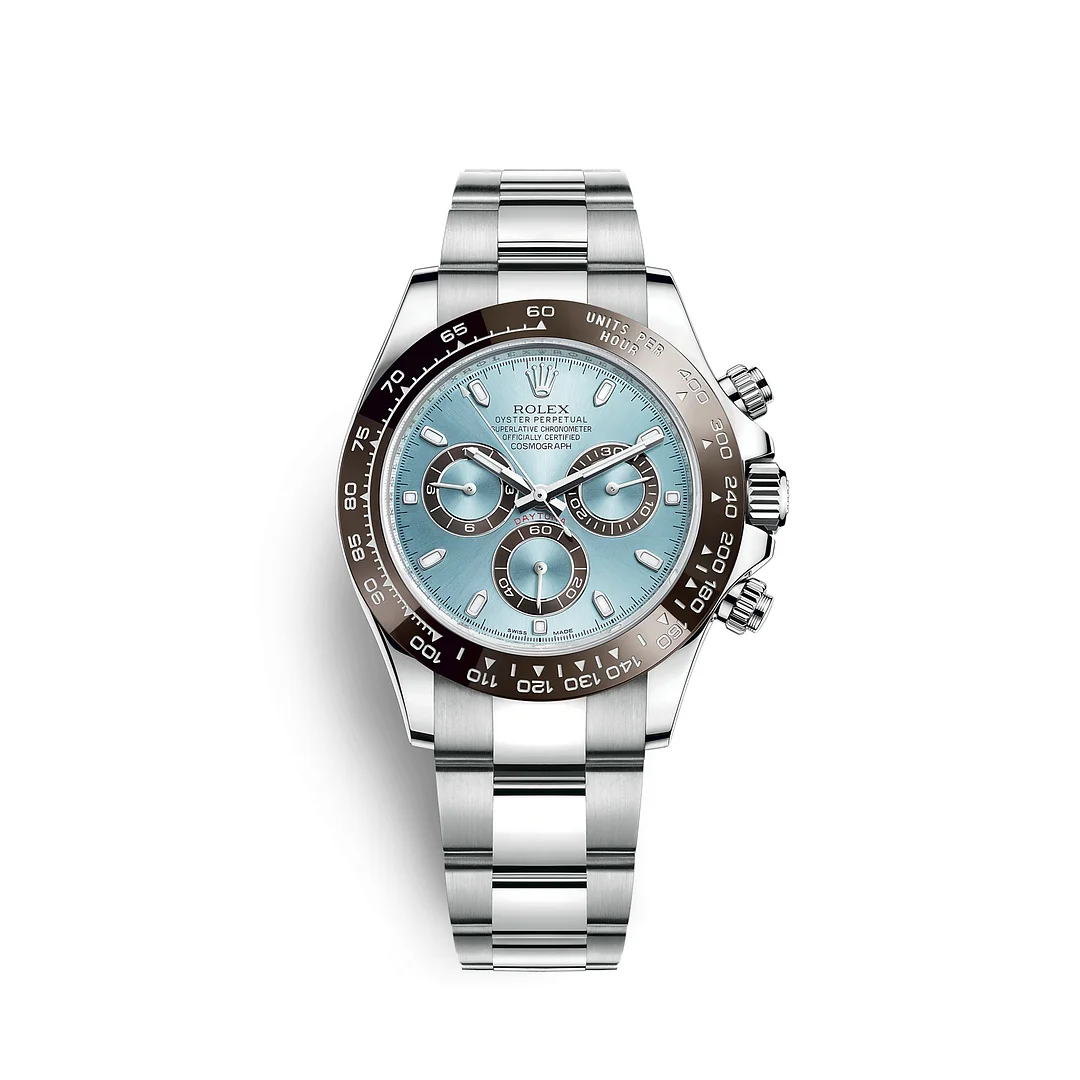 【Super Clone】Rolex Daytona 40mm Platinum Ice Blue Dial  m126506-0001