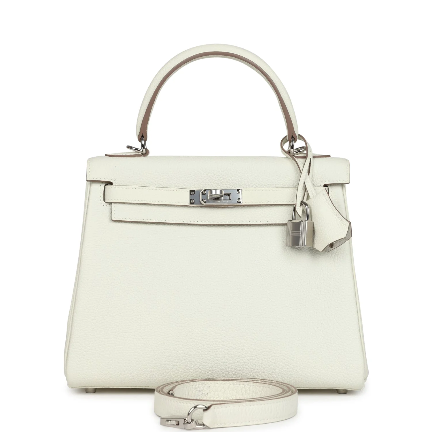 Hermes Kelly Retourne 25 Mushroom Togo Palladium Hardware