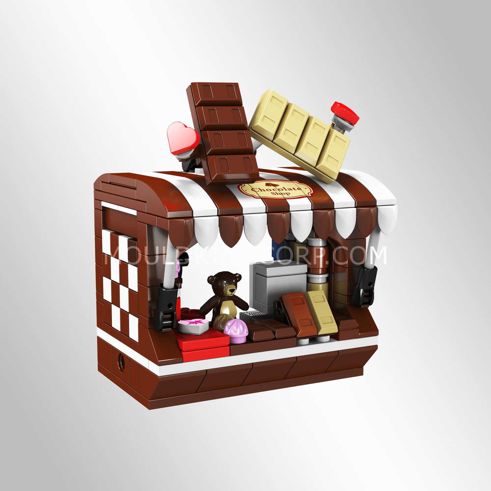 Mould King 24027 Chocolate Shop Building Toy Set | 255 Pcs