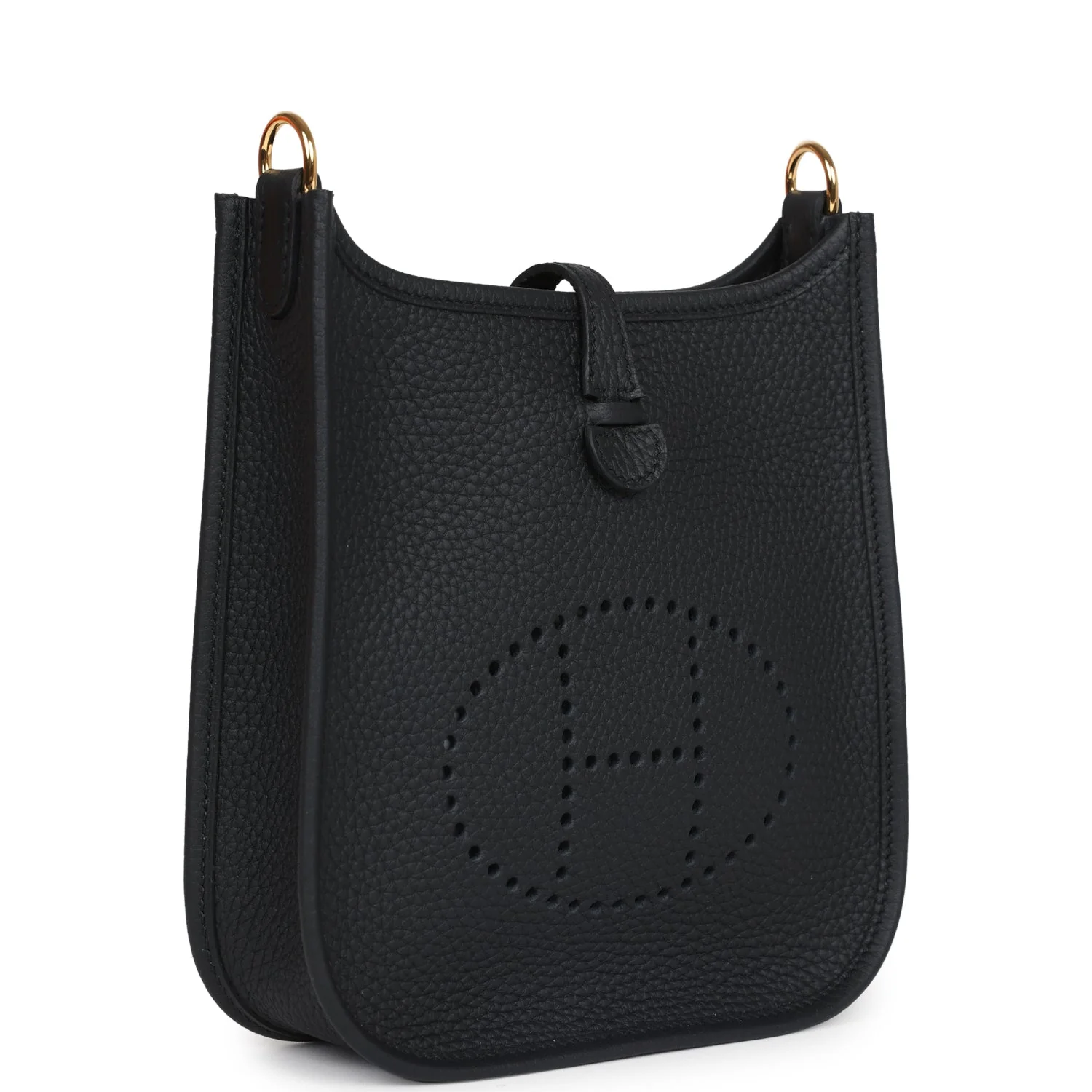 Hermes Evelyne TPM Black Clemence Gold Hardware