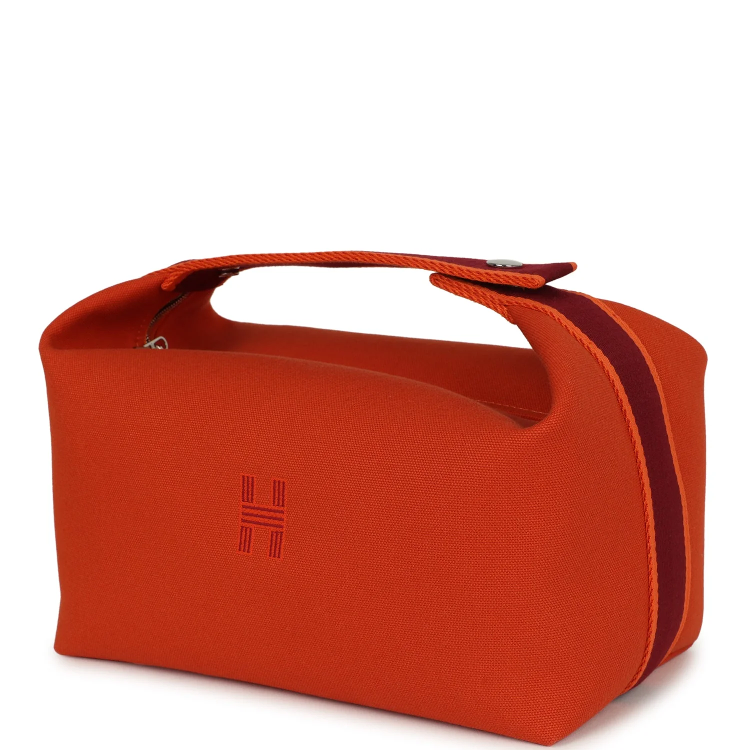 Hermes Bride A Brac GM Feu Canvas Palladium Hardware