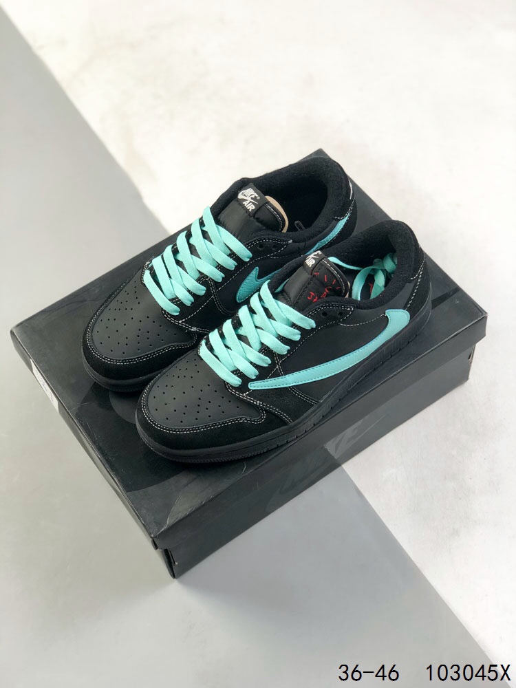 Nike Air Jordan 1 x Travis Scott Low Top Sneaker Shoes Gr. 36-46