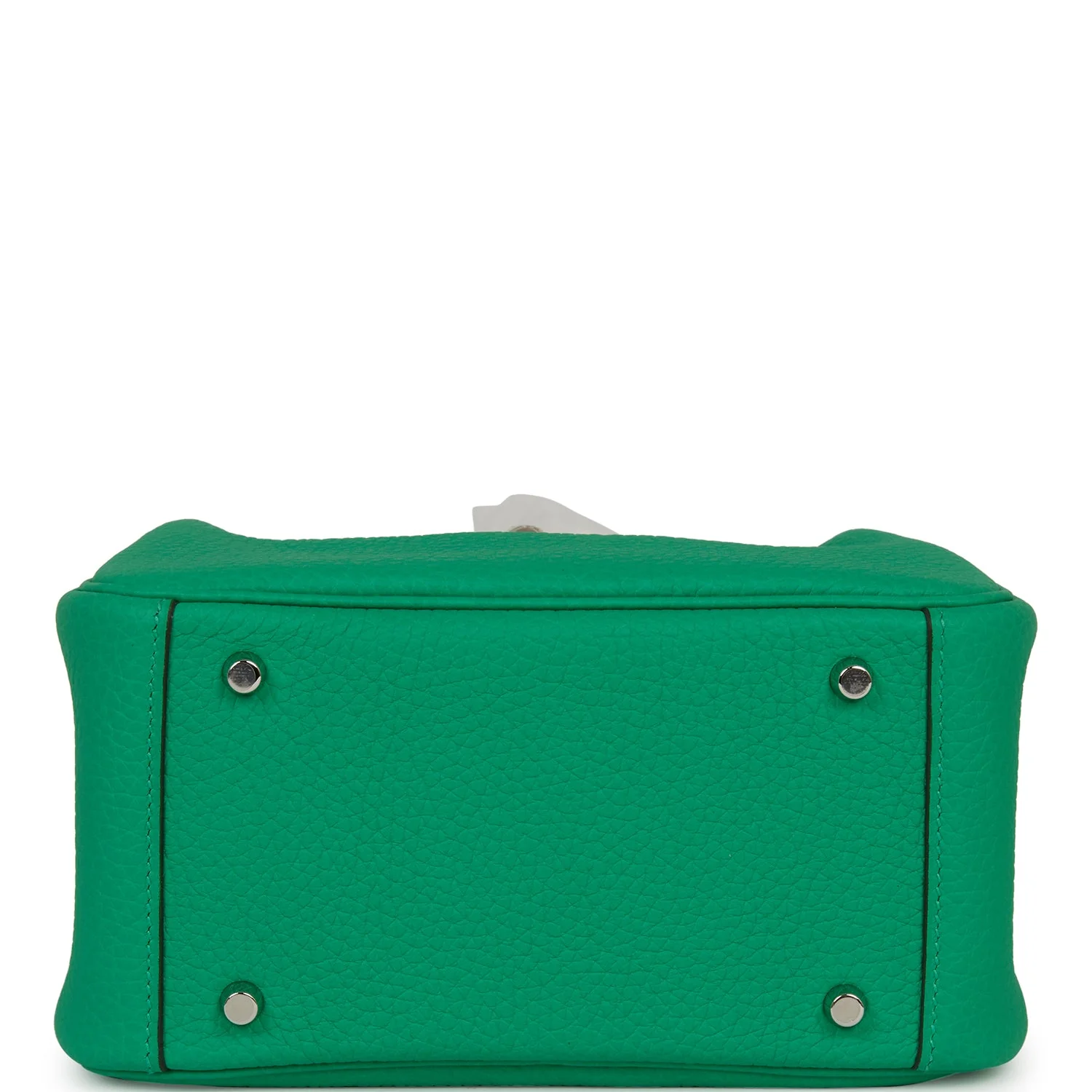 Hermes Mini Lindy Menthe Clemence Palladium Hardware