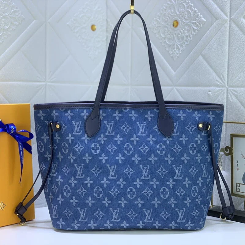 Louis Vuitton Denim Materials Neverfull Mm