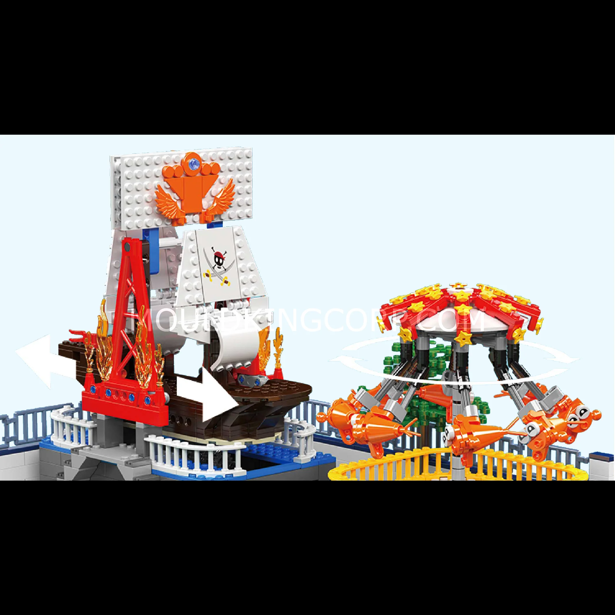 Mould King 11022 Large Amusement Park Building Set | 5,220 Pcs