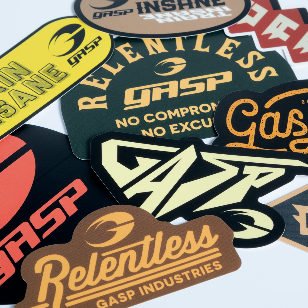 Gasp Stickers 10p