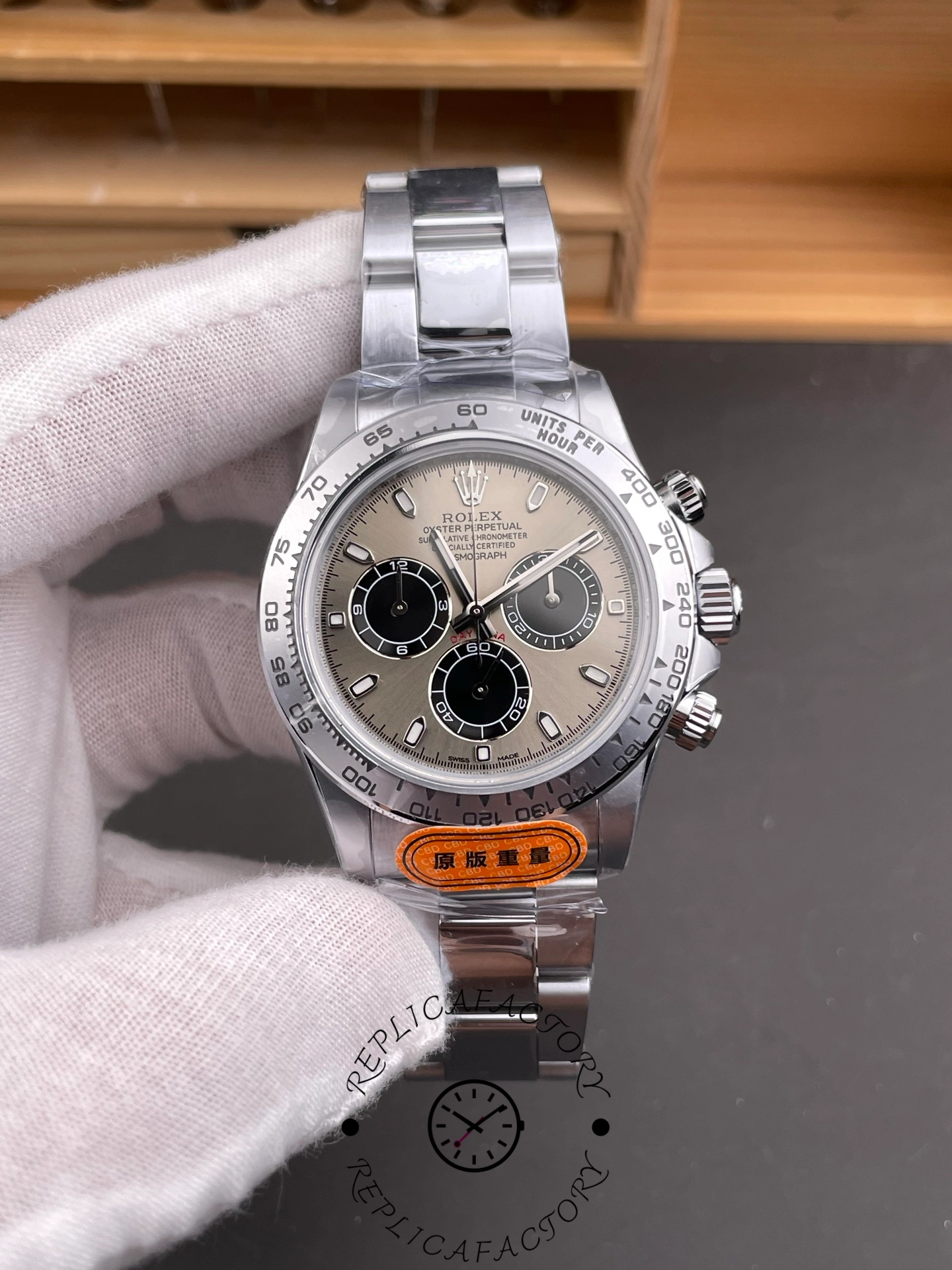 Rolex Cosmograph Daytona 116509 Silver Index Dial 40MM Mens Replica Watch