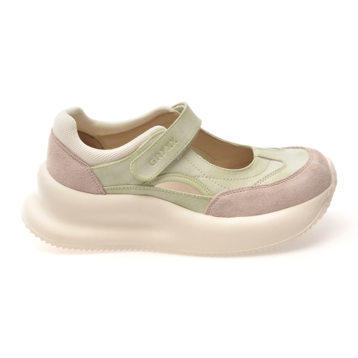 Pantofi sport GRYXX verzi, 5L108, din piele naturala