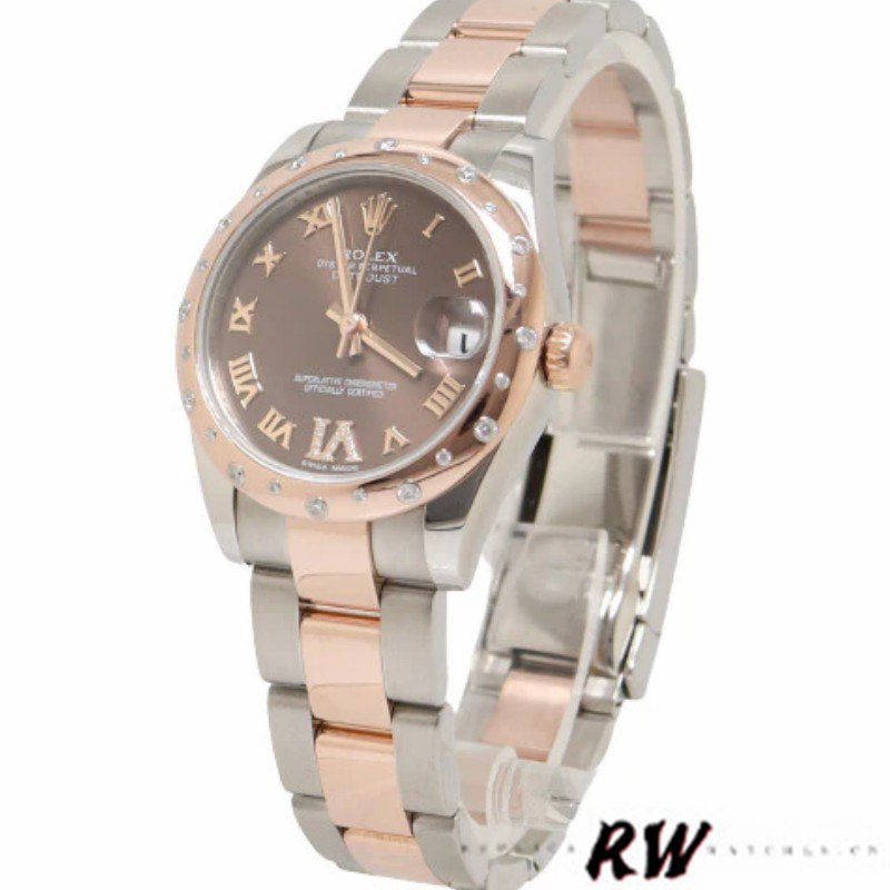 Rolex Datejust 178341 Chocolate Brown Roman Numeral Dial 31MM Lady Replica Watch