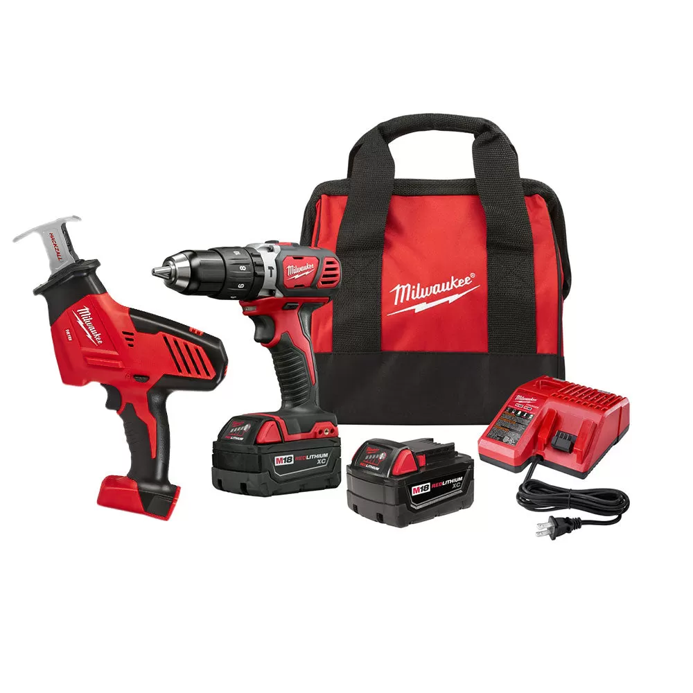 Milwaukee Pre-Sale Pre-Sale 2607-22B M18 18V Hammer Drill/Driver Kit w/ HACKZALL