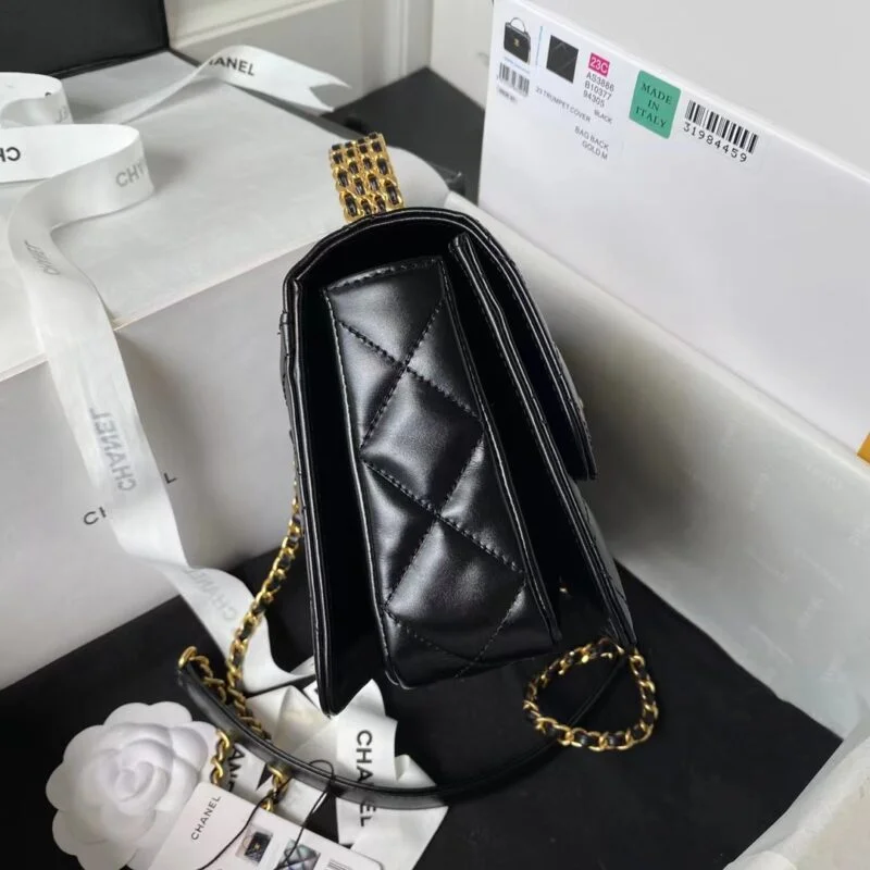 Chanel Mini Flap Bag With Top Handle As3886