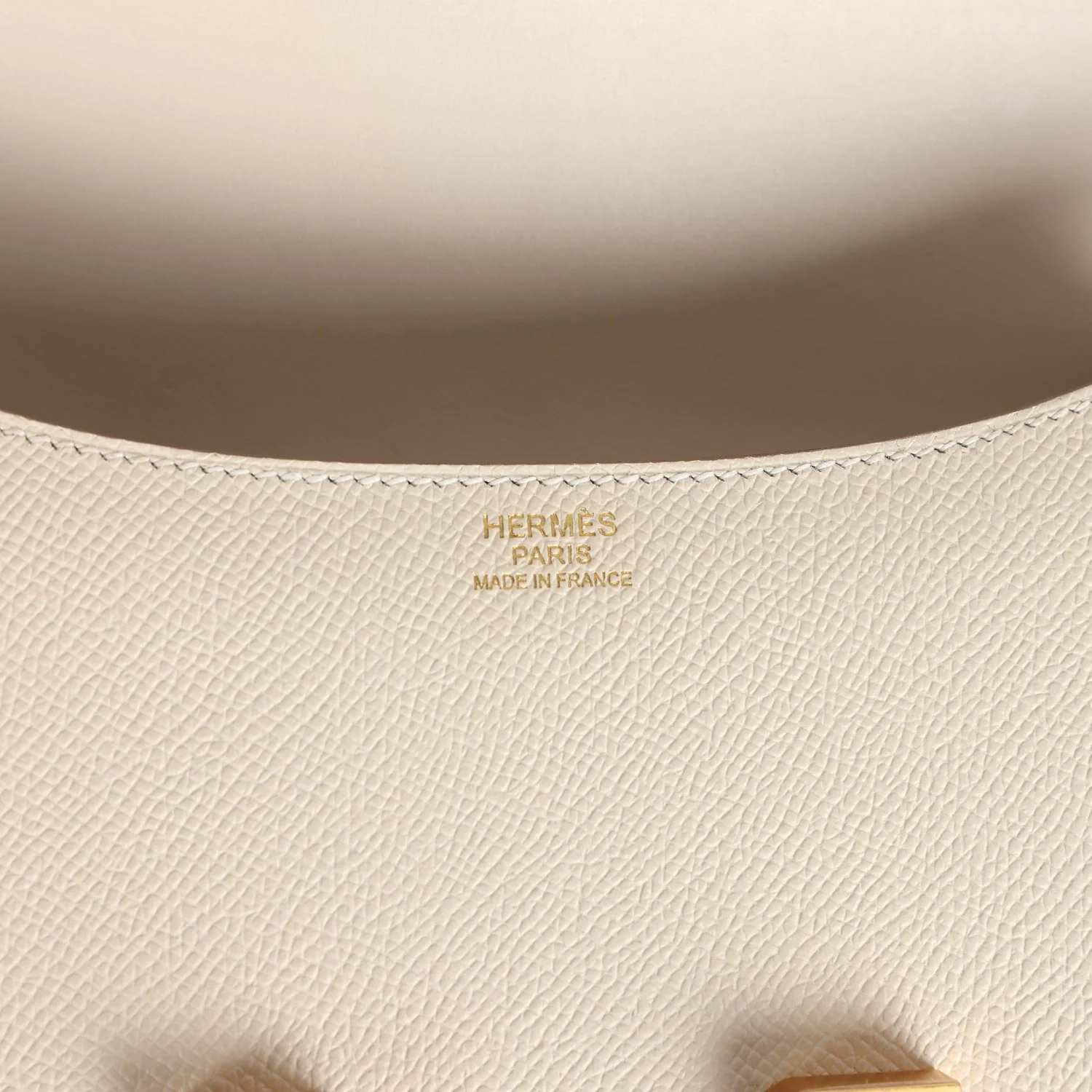 Hermes Constance 1-24 Craie Epsom Brushed Gold Hardware