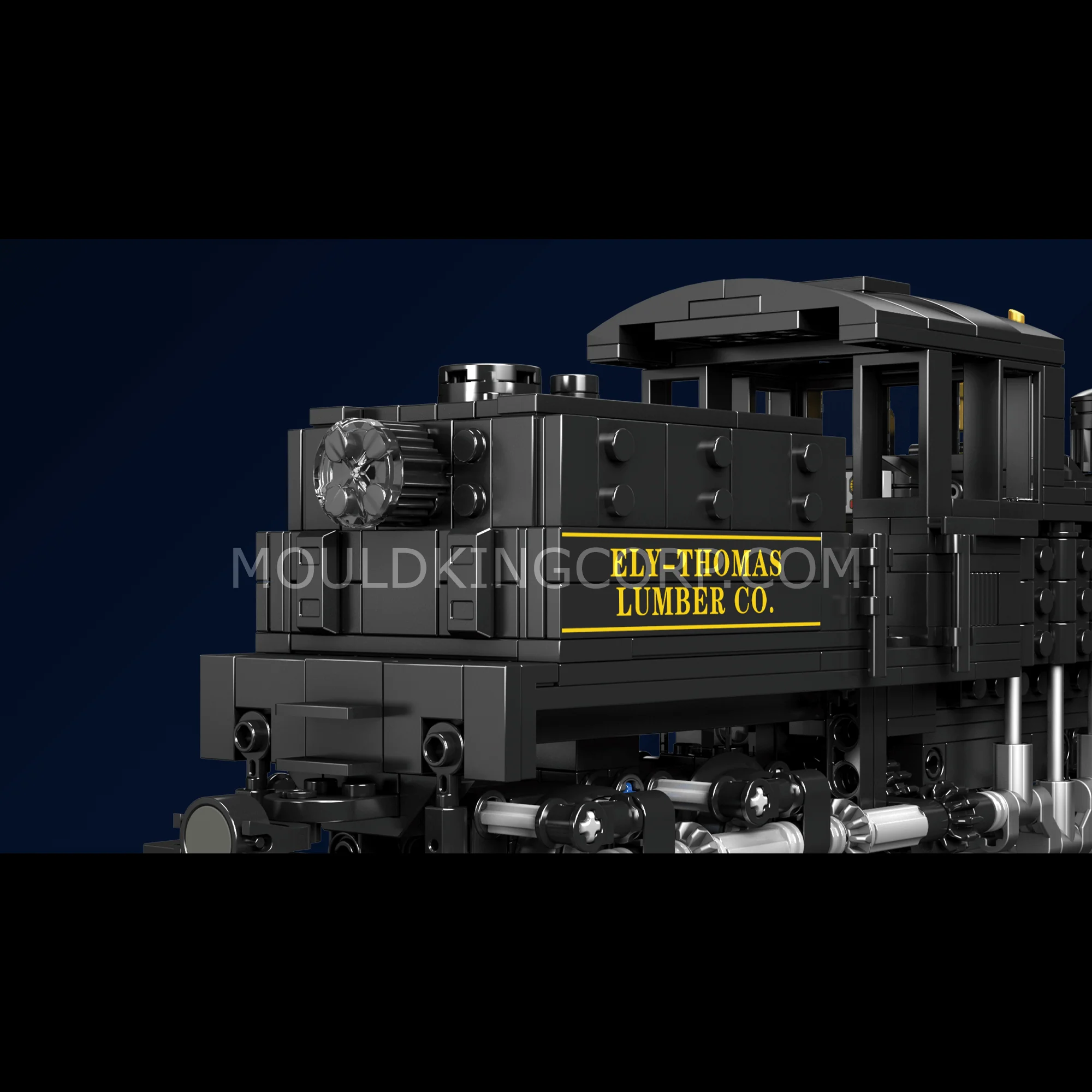 Mould King 12032 Shay-type Steam Locomotive Building Set | 880 Pcs
