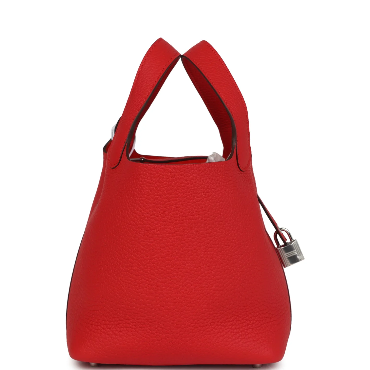 Hermes Picotin Lock 18 Rouge Radieux Clemence Palladium Hardware