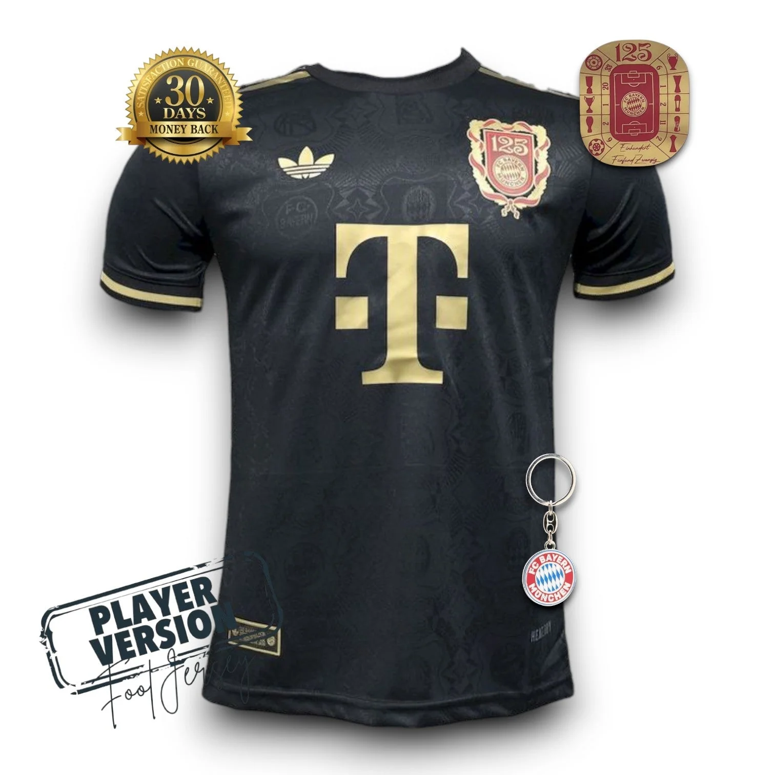 Bayern Munich Player Jersey 125th Anniversary Black