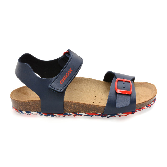 Sandale GEOX bleumarin, J028LB, din piele ecologica