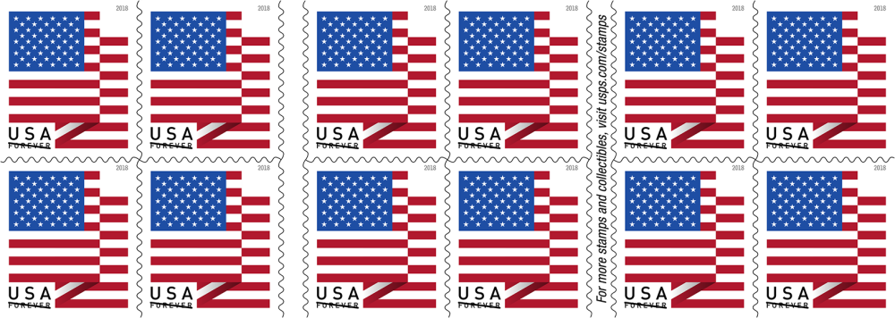 2018 First-Class Forever Stamp - US Flag