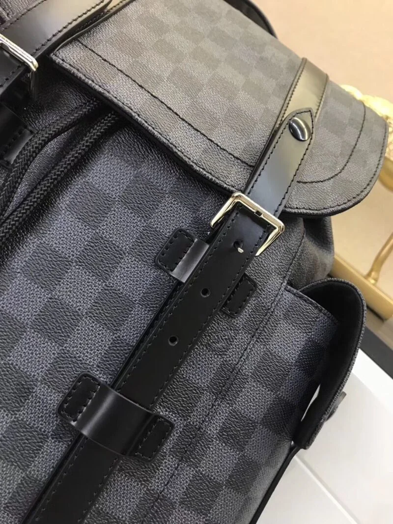 Louis Vuitton Christopher Pm N41379 Plaid Black