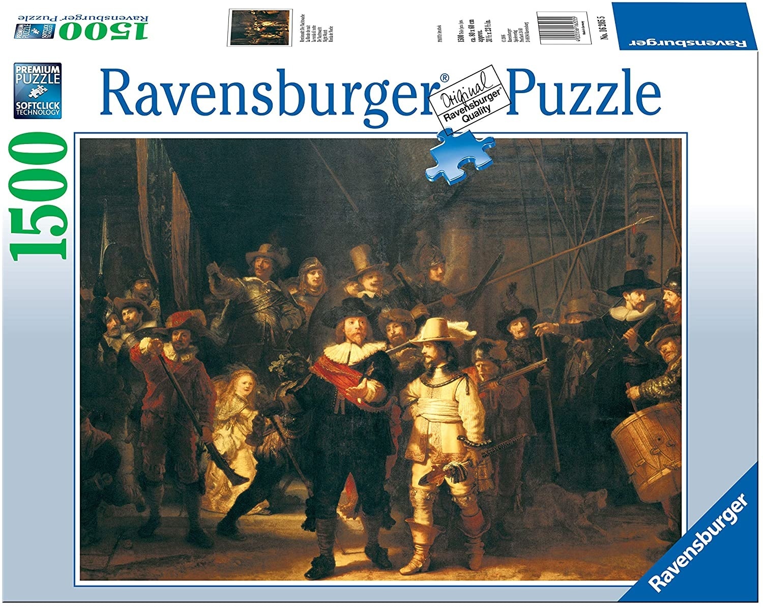 Rembrandt: Die Nachtwache (Night Watch) 1500 Piece Puzzle