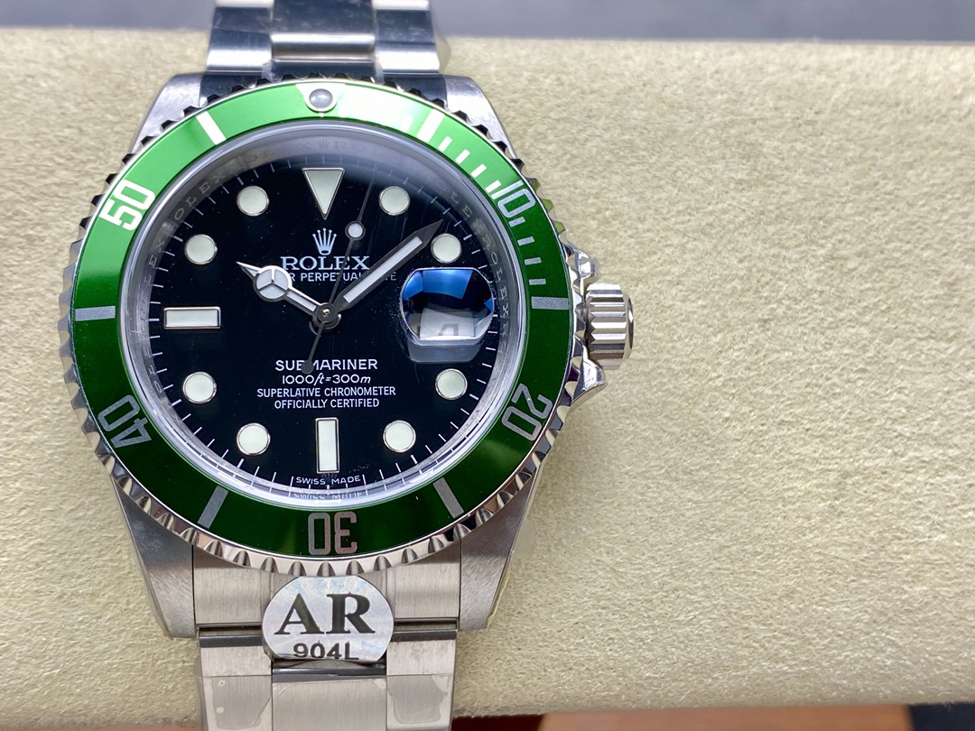 Rolex Submariner Date 16610LV Stainless Steel Oyster 40MM Black Dial Mens Replica Watch