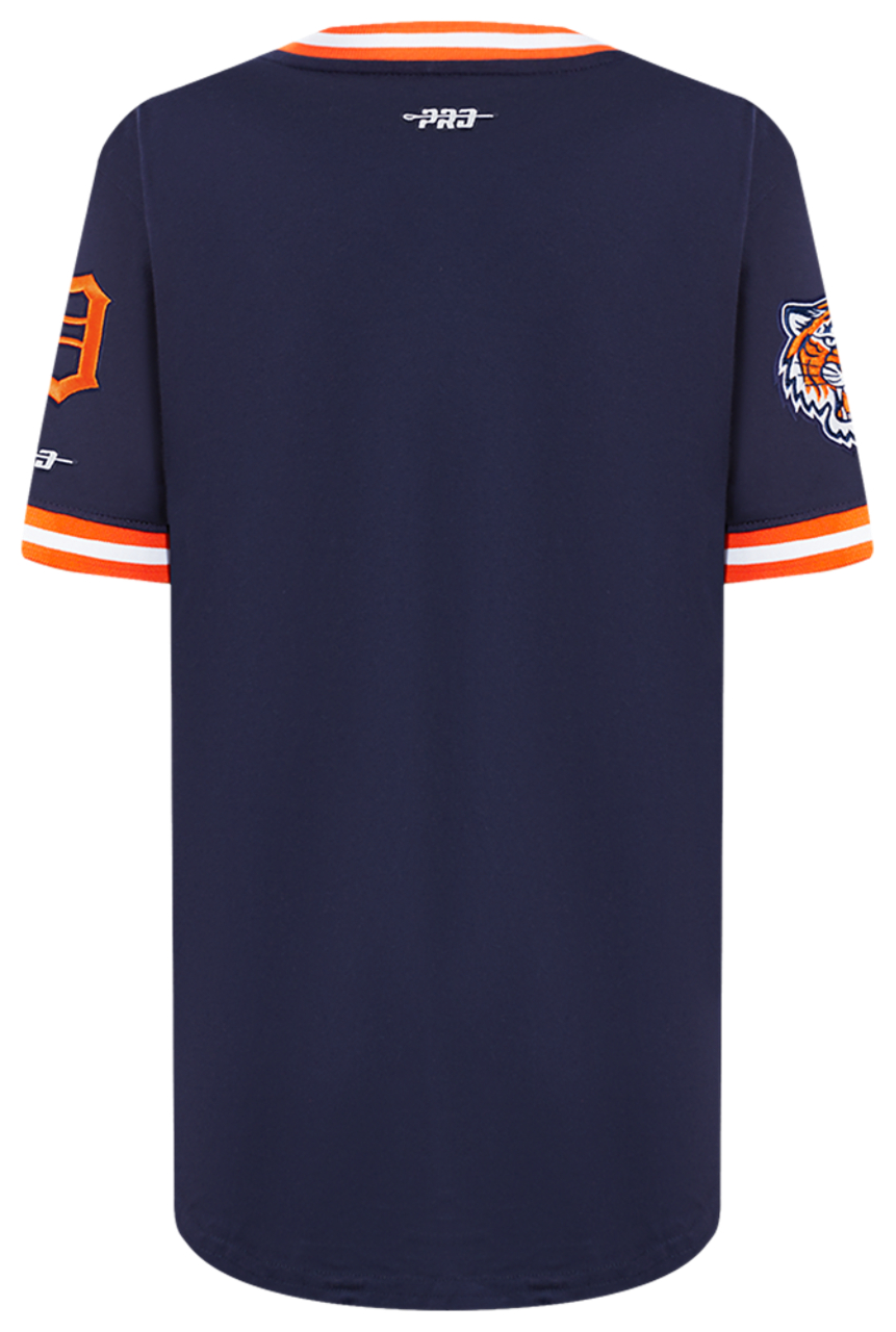 Pro Standard Detroit Tigers Classic Ss Striped Rib Tee