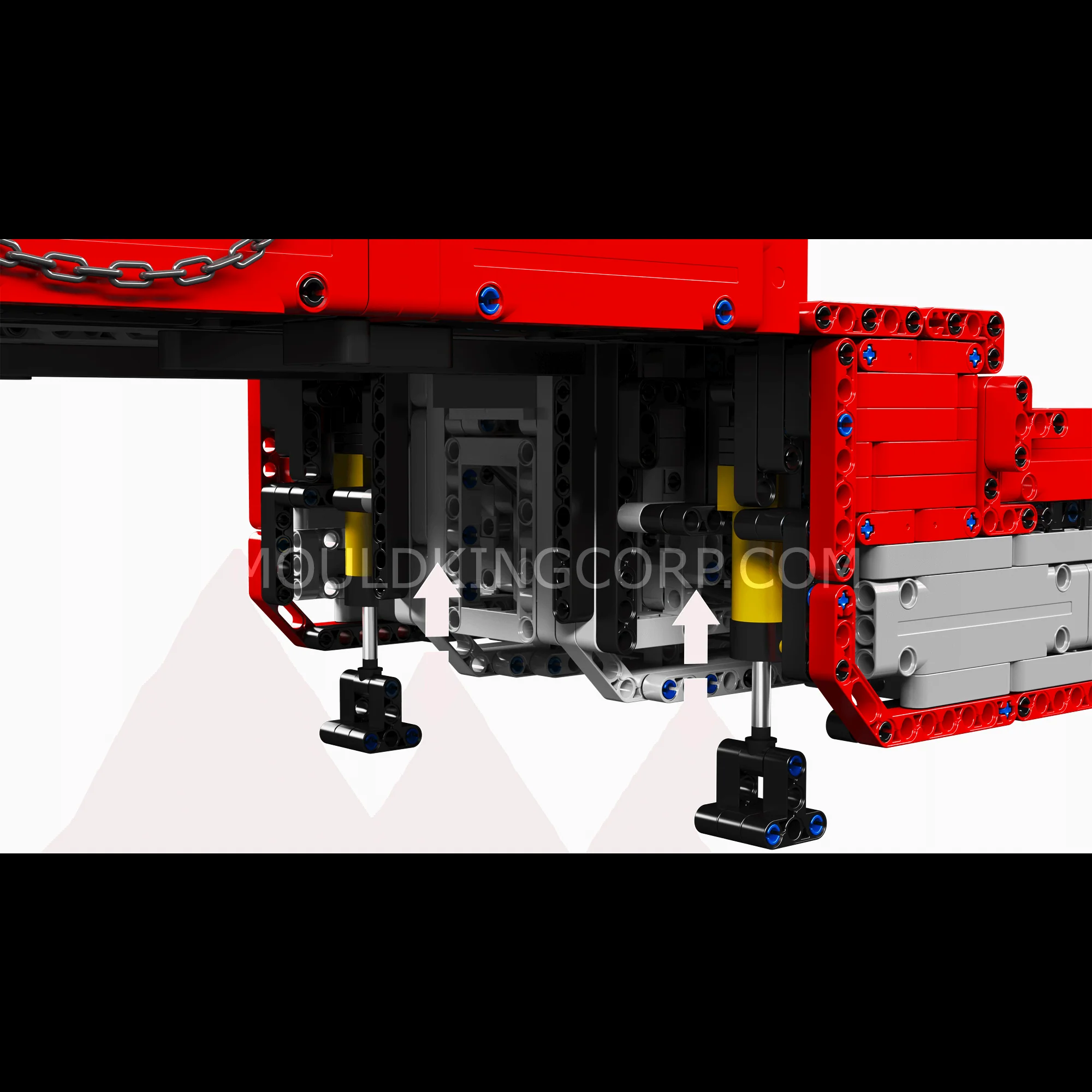 MOULD KING 19015T FH16 Pneumatic Tractor Trailer Building Set | 3,399 Pcs