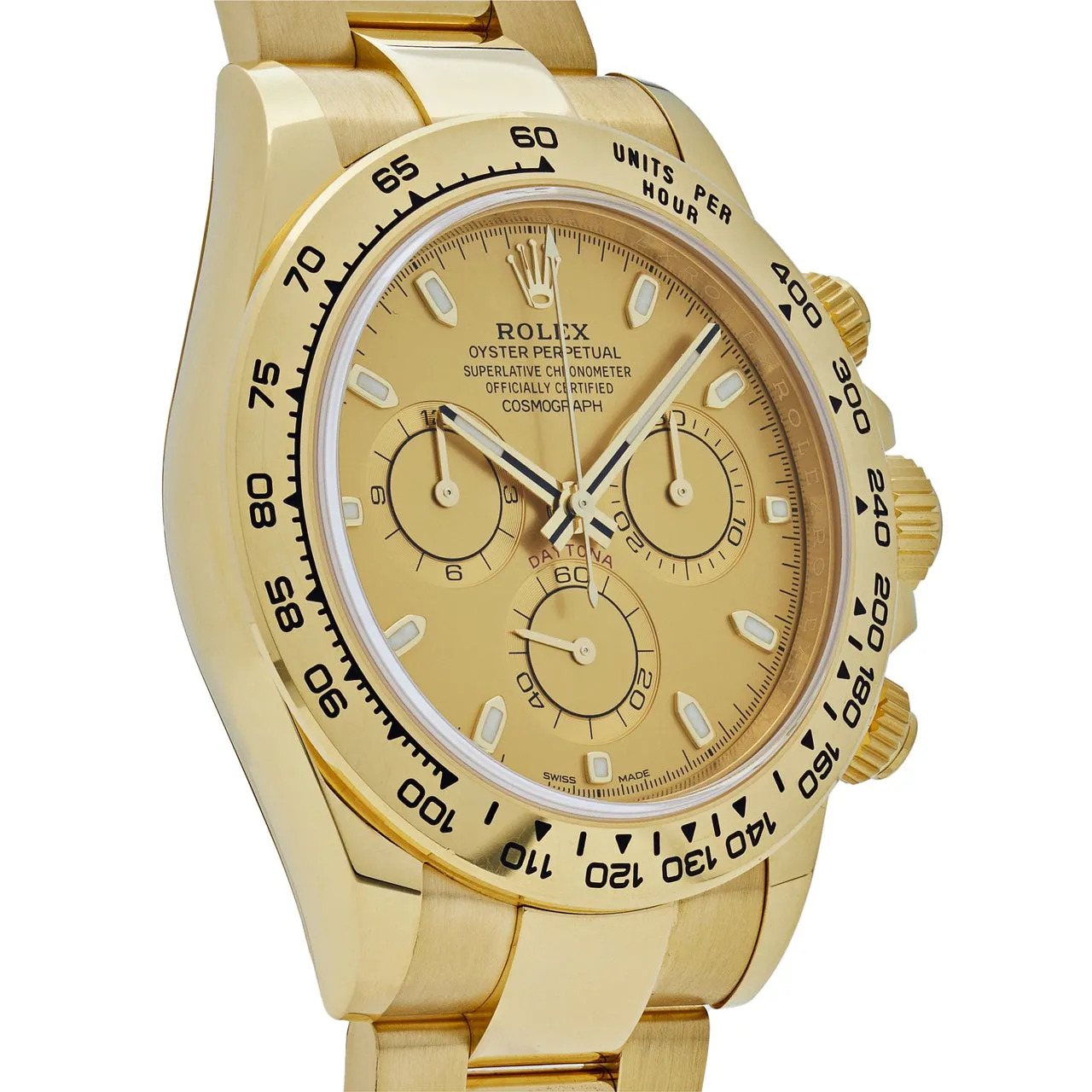 Rolex Daytona 116508 Yellow Gold Champagne Dial