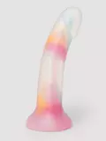 Lovehoney Superstar Glitter Curved Silicone Suction Cup Dildo 7 Inch