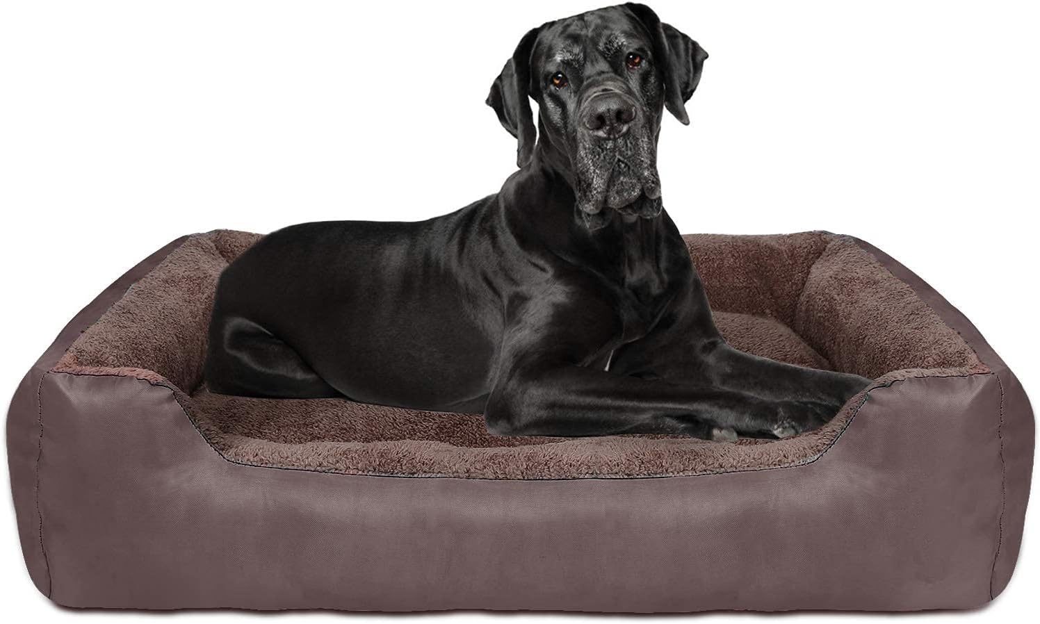 Beds & Furniture Dog Bed Machine Washable Rectangle Breathable Soft Cotton with Nonskid Bottom Extra Large Pet Bed for Medium and Large Dogs or Multiple