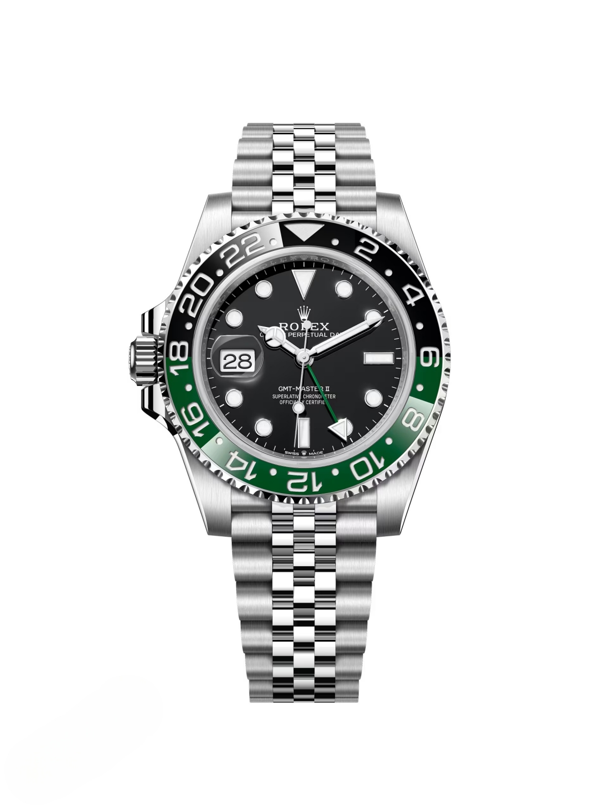 【Super Clone】RLX GMT-Master II With A Green And Black Bezel "SPRITE" (Reference # 126720VTNR)