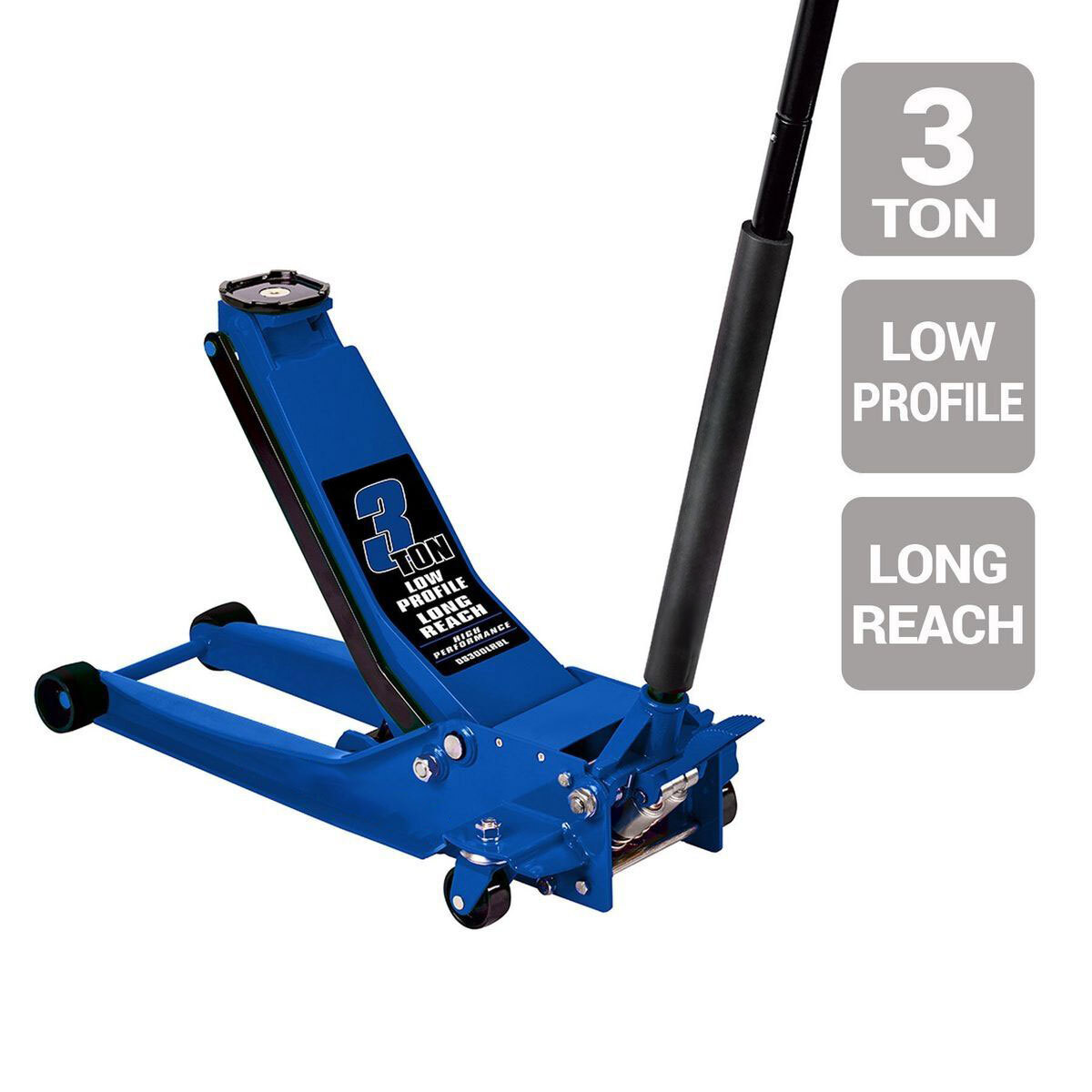 💥Limited Availability💥3 Ton Long-Reach Low-Profile Professional Floor Jack with RAPID PUMP