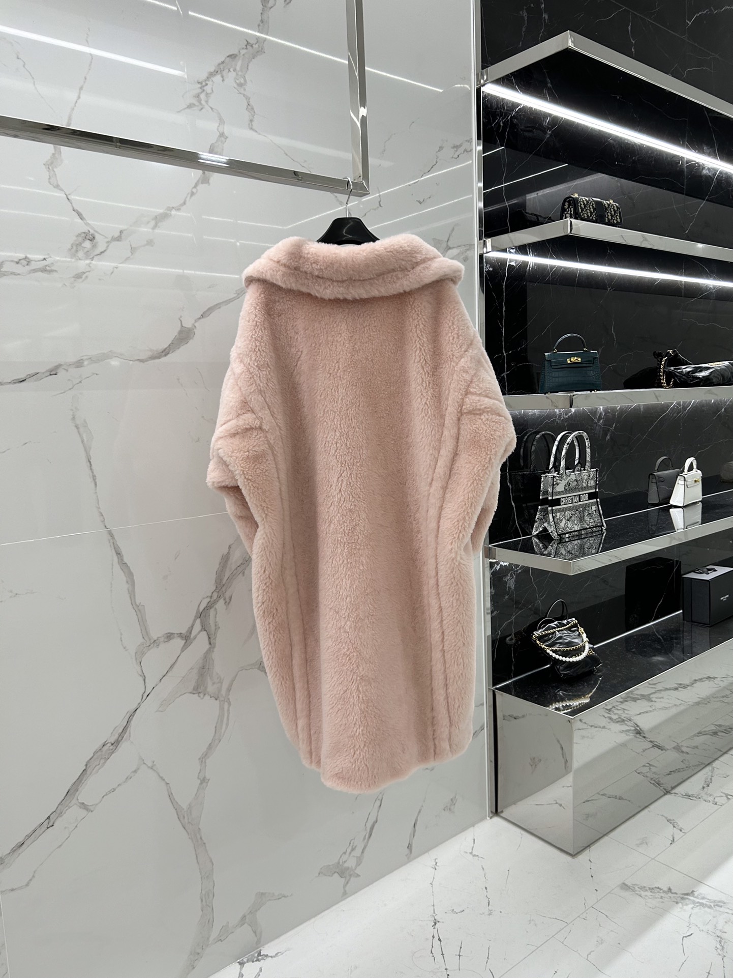 Max Mara Teddy fur long coat Size XS-M